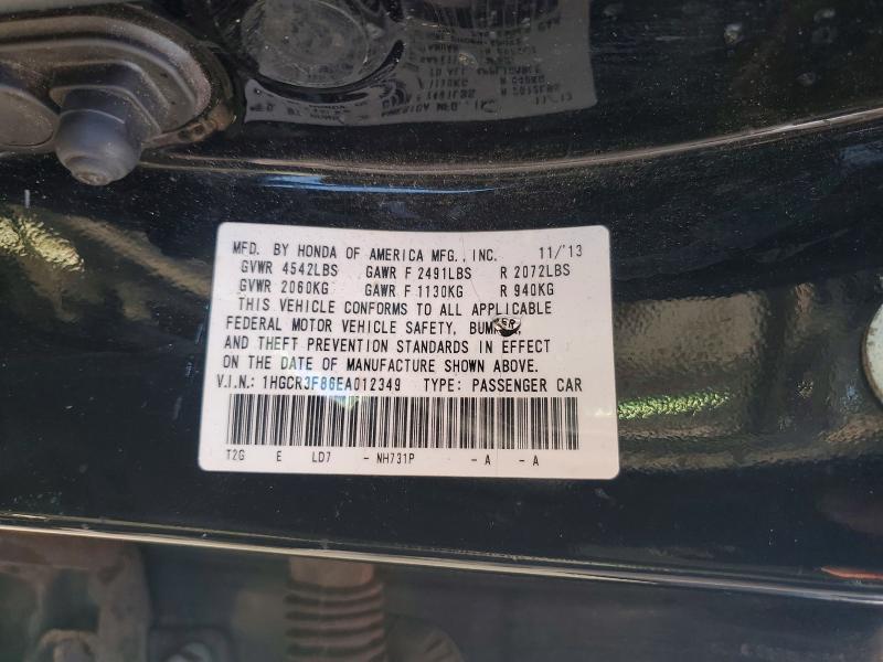 Продаж на аукціоні авто 2014 Honda Accord, vin: 1HGCR3F86EA012349, номер лоту: 56815256