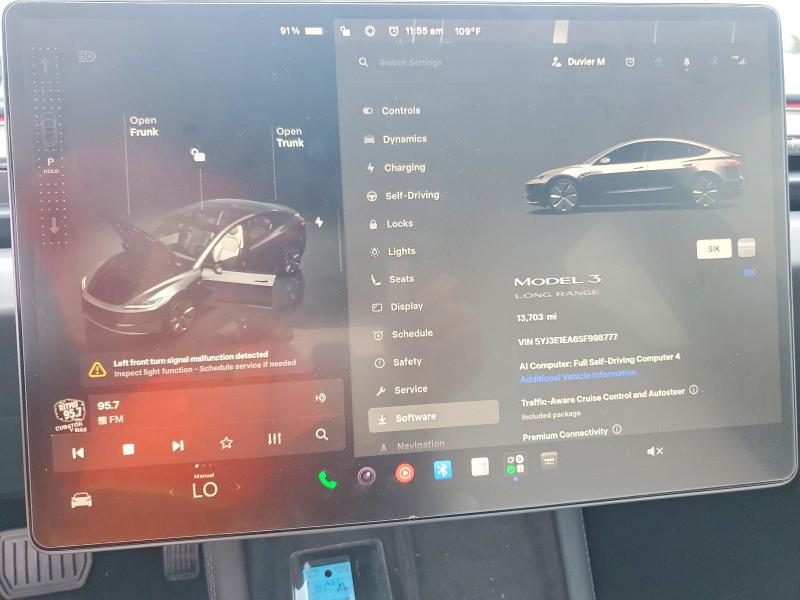 2025 Tesla Model 3 მანქანა იყიდება აუქციონზე, vin: 5YJ3E1EA6SF998777, აუქციონის ნომერი: 58918706