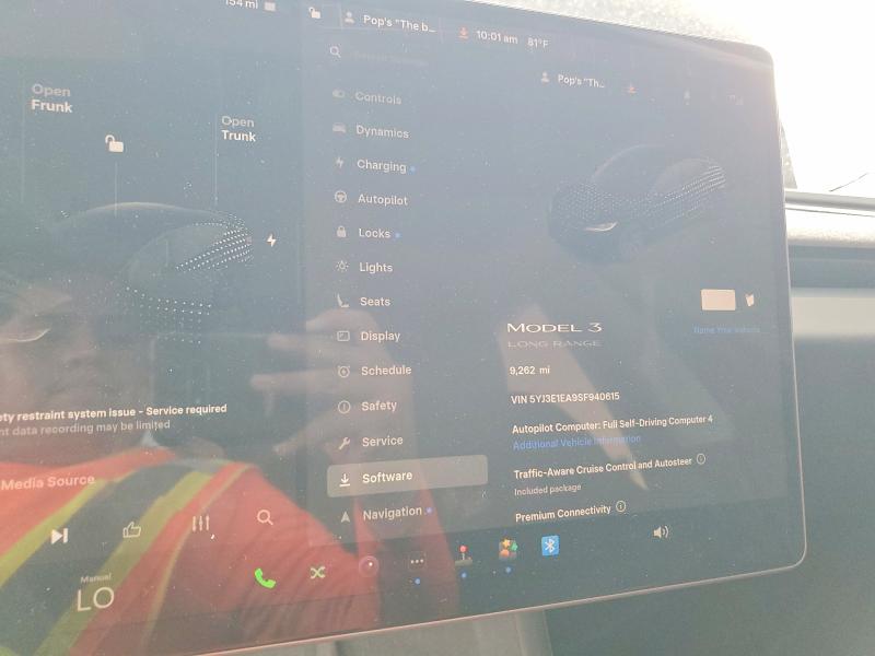 55852356 :رقم المزاد ، 5YJ3E1EA9SF940615 vin ، 2025 Tesla Model 3 مزاد بيع