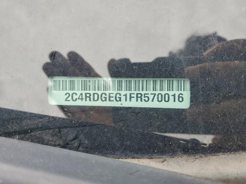 58582276 :رقم المزاد ، 2C4RDGEG1FR570016 vin ، 2015 Dodge Grand Caravan مزاد بيع