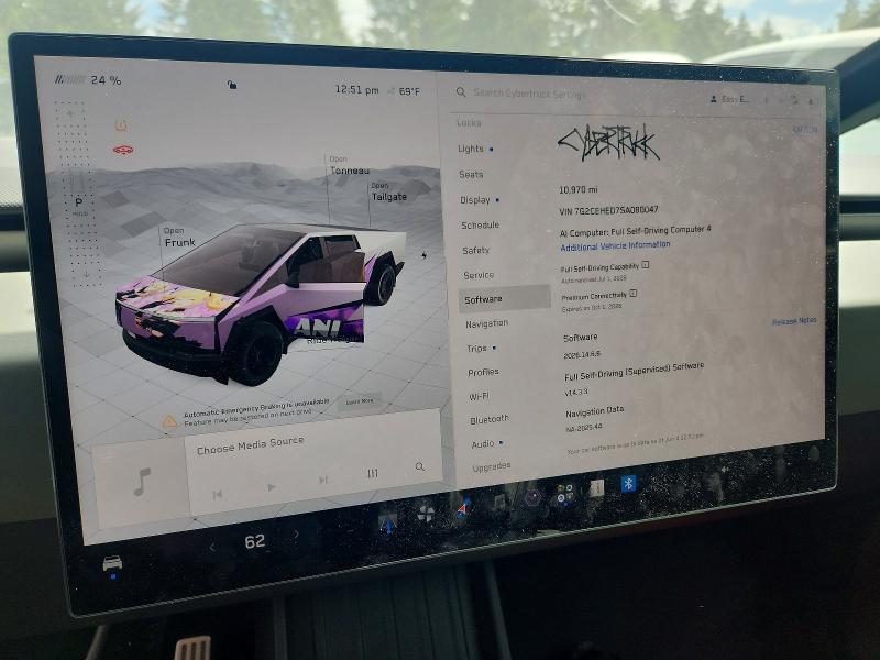 56141156 :رقم المزاد ، 7G2CEHED7SA080047 vin ، 2025 Tesla Cybertruck مزاد بيع