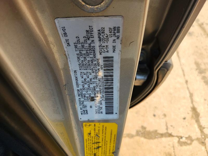 56917056 :رقم المزاد ، JTJHF10U310232164 vin ، 2001 Lexus Rx مزاد بيع
