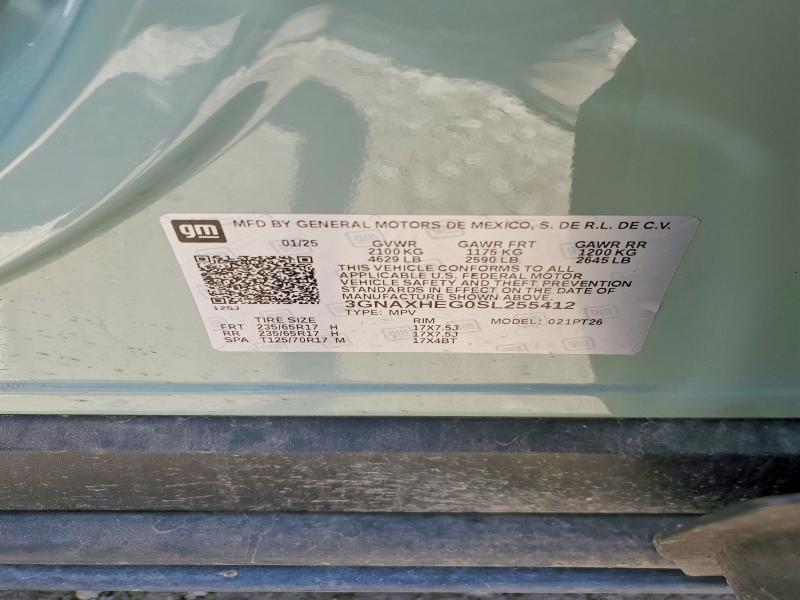 Продаж на аукціоні авто 2025 Chevrolet Equinox, vin: 3GNAXHEG0SL255412, номер лоту: 55198256