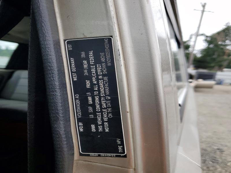 Auction sale of the 1988 Volkswagen Vanagon, vin: WV2YB0253JH007440, lot number: 59189986