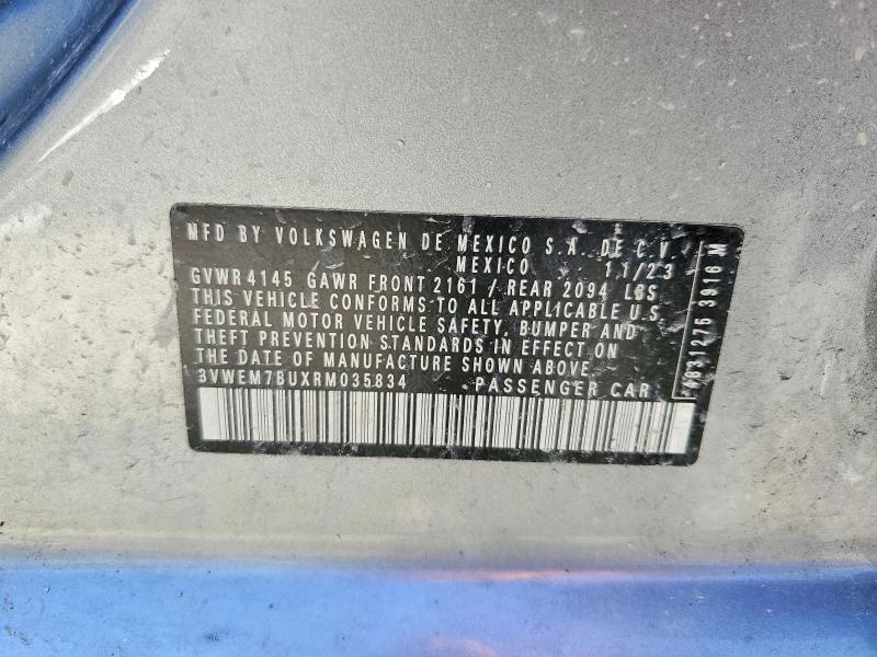 Продаж на аукціоні авто 2024 Volkswagen Jetta, vin: 3VWEM7BUXRM035834, номер лоту: 58949476