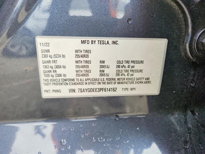 58372526 :رقم المزاد ، 7SAYGDEE3PF614162 vin ، 2023 Tesla Model Y مزاد بيع