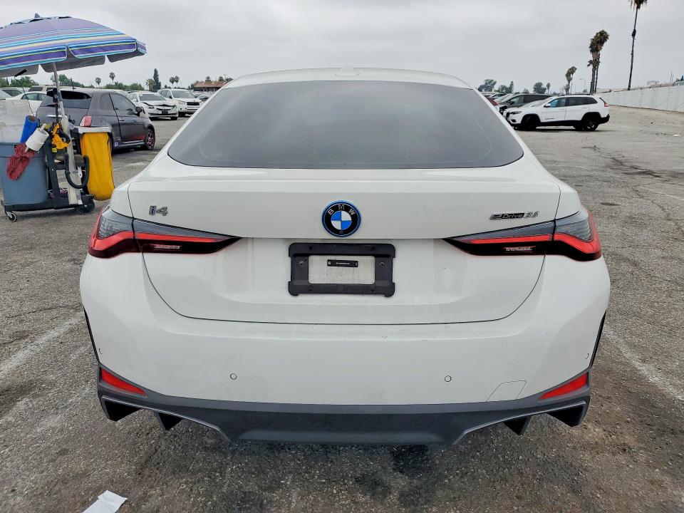 2024 Bmw I4 მანქანა იყიდება აუქციონზე, vin: WBY43AW02RFT04462, აუქციონის ნომერი: 57261506