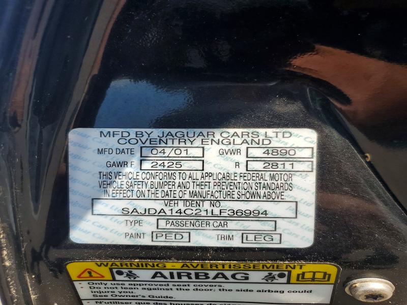 Продажа на аукционе авто 2001 Jaguar Xj8, vin: SAJDA14C21LF36994, номер лота: 59232956