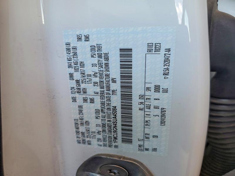 Auction sale of the 2025 Ford Escape, vin: 1FMCU9GN4SUA45084, lot number: 57725616