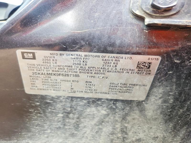 Aukcja sprzedaży 2015 Gmc Terrain, vin: 2GKALMEK9F6267185, numer aukcji: 57576056