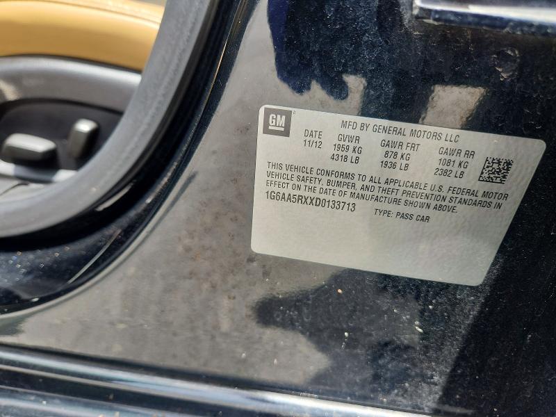 Продажа на аукционе авто 2013 Cadillac Ats, vin: 1G6AA5RXXD0133713, номер лота: 58495816
