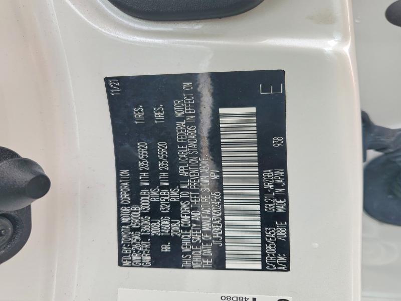 2022 Lexus Rx მანქანა იყიდება აუქციონზე, vin: JTJHZKEA3N2024565, აუქციონის ნომერი: 55364476