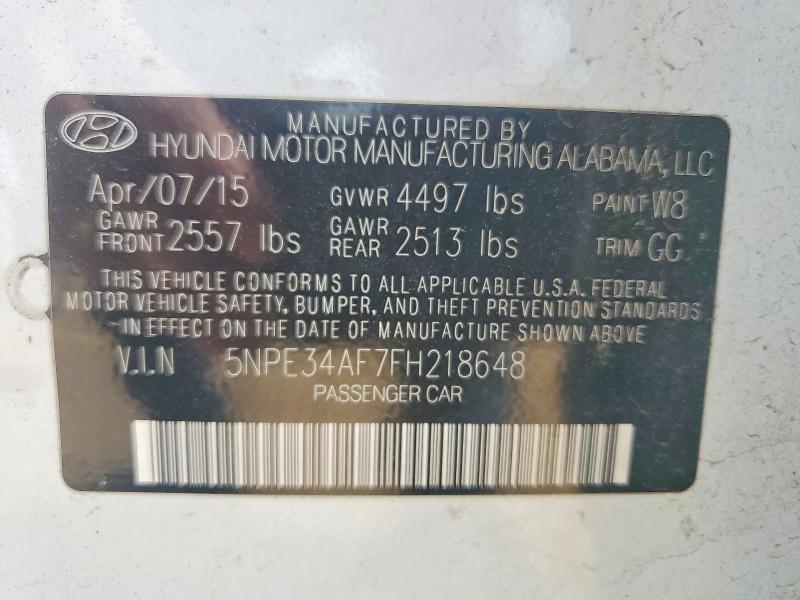 Продаж на аукціоні авто 2015 Hyundai Sonata, vin: 5NPE34AF7FH218648, номер лоту: 56150176