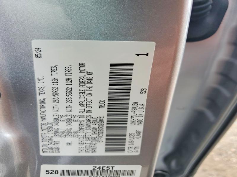 57007766 :رقم المزاد ، 5TFVC5DBXRX080451 vin ، 2024 Toyota Tundra مزاد بيع