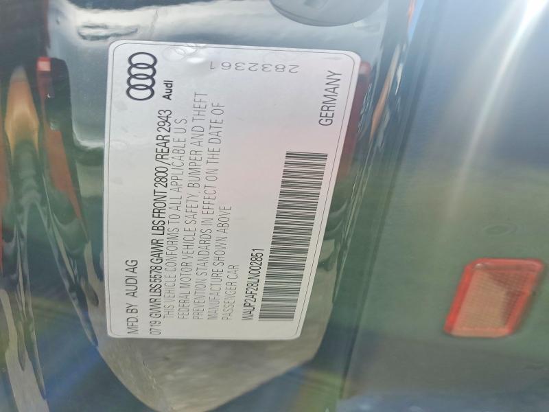 Продажа на аукционе авто 2020 Audi A7, vin: WAUP2AF28LN002851, номер лота: 55974226