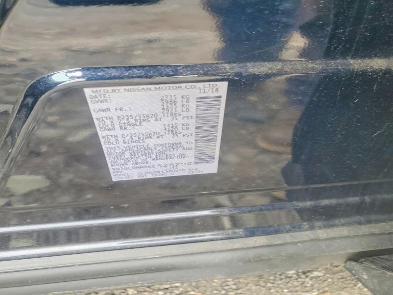 Aukcja sprzedaży 2019 Infiniti Qx60, vin: 5N1DL0MM8KC528792, numer aukcji: 57021066
