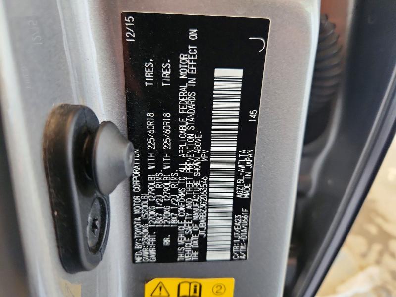 Aukcja sprzedaży 2016 Lexus Nx 200t, vin: JTJBARBZ3G2063546, numer aukcji: 57517726