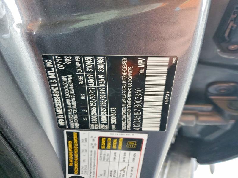 Продажа на аукционе авто 2018 Mercedes-benz Gle, vin: 4JGDA5JB7JB002860, номер лота: 54262356