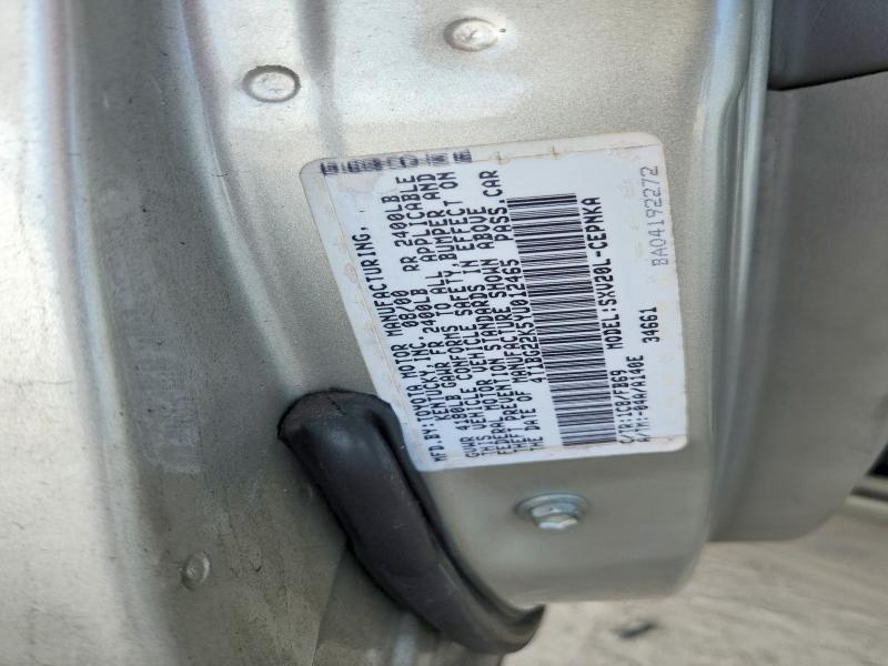 Aukcja sprzedaży 2000 Toyota Camry, vin: 4T1BG22K5YU012465, numer aukcji: 58112276