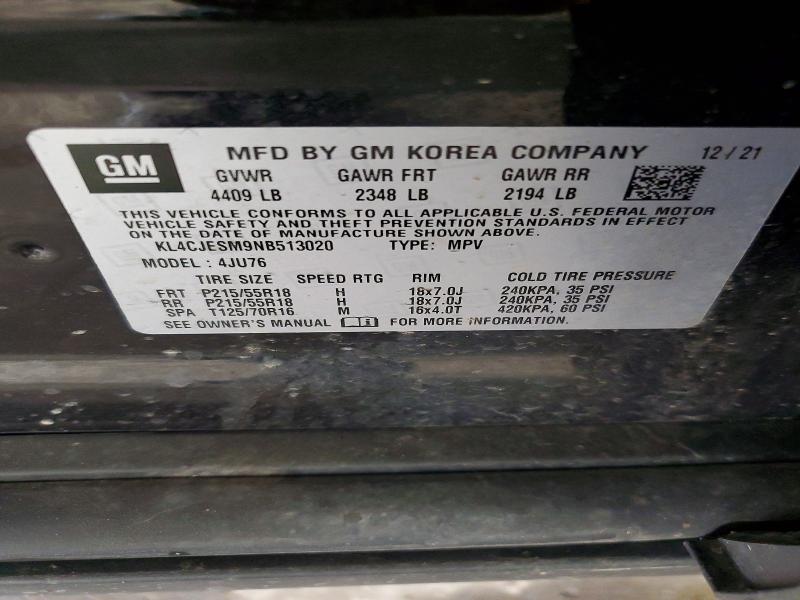 Продаж на аукціоні авто 2022 Buick Encore, vin: KL4CJESM9NB513020, номер лоту: 58412176