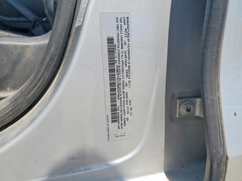 Aukcja sprzedaży 2011 Volkswagen Jetta, vin: 3VWDZ7AJ7BM397484, numer aukcji: 57008326