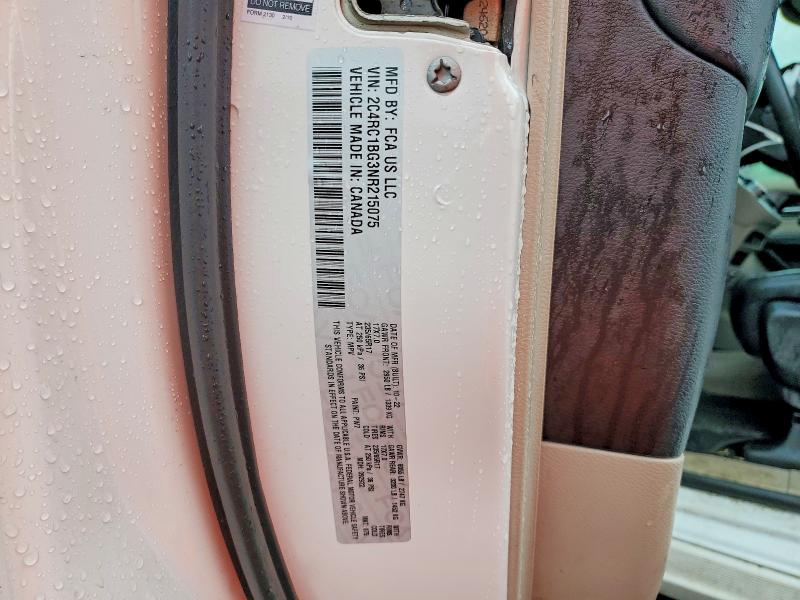 Продаж на аукціоні авто 2022 Chrysler Pacifica, vin: 2C4RC1BG3NR215075, номер лоту: 58528216
