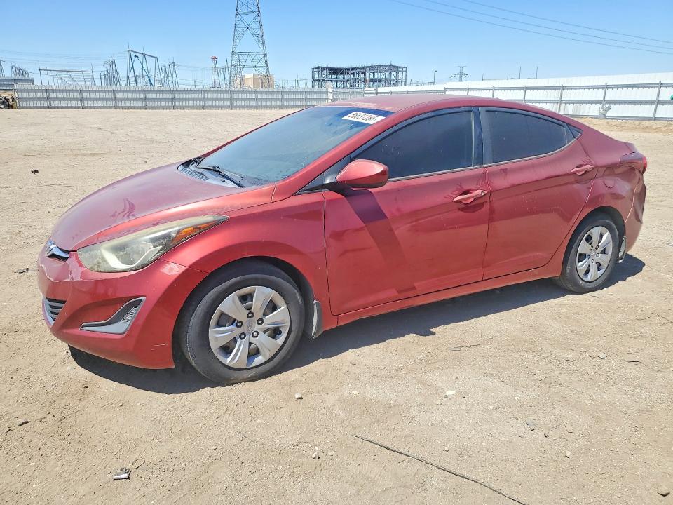 56831286 :رقم المزاد ، 5NPDH4AE3GH780004 vin ، 2016 Hyundai Elantra مزاد بيع