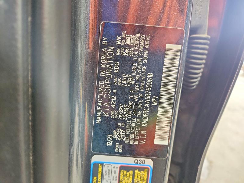 57295676 :رقم المزاد ، KNDERCAA5R7600618 vin ، 2024 Kia Seltos مزاد بيع