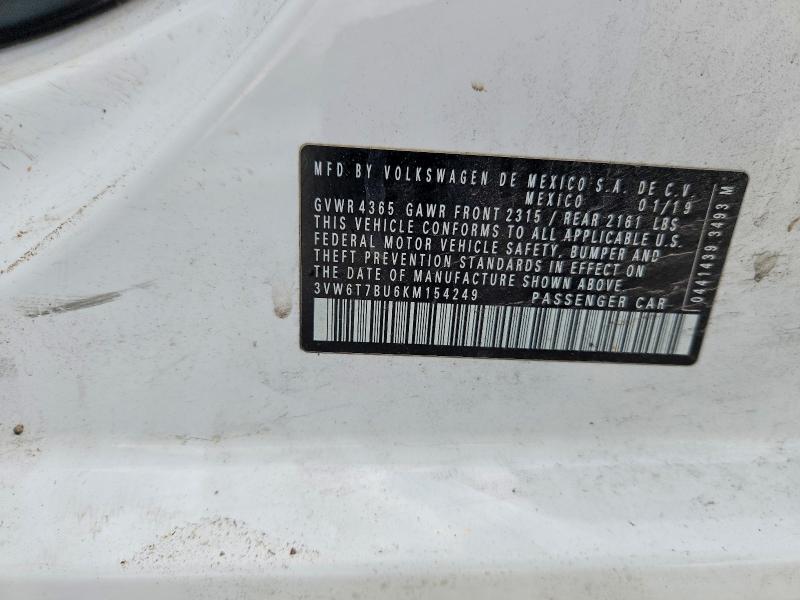 Aukcja sprzedaży 2019 Volkswagen Jetta, vin: 3VW6T7BU6KM154249, numer aukcji: 56595696