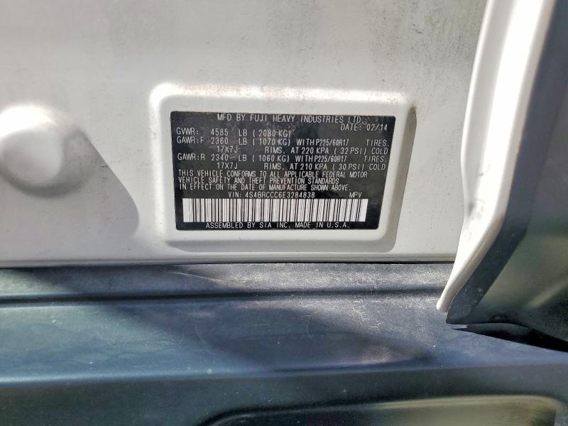 Продажа на аукционе авто 2014 Subaru Outback, vin: 4S4BRCCC6E3284838, номер лота: 56890196