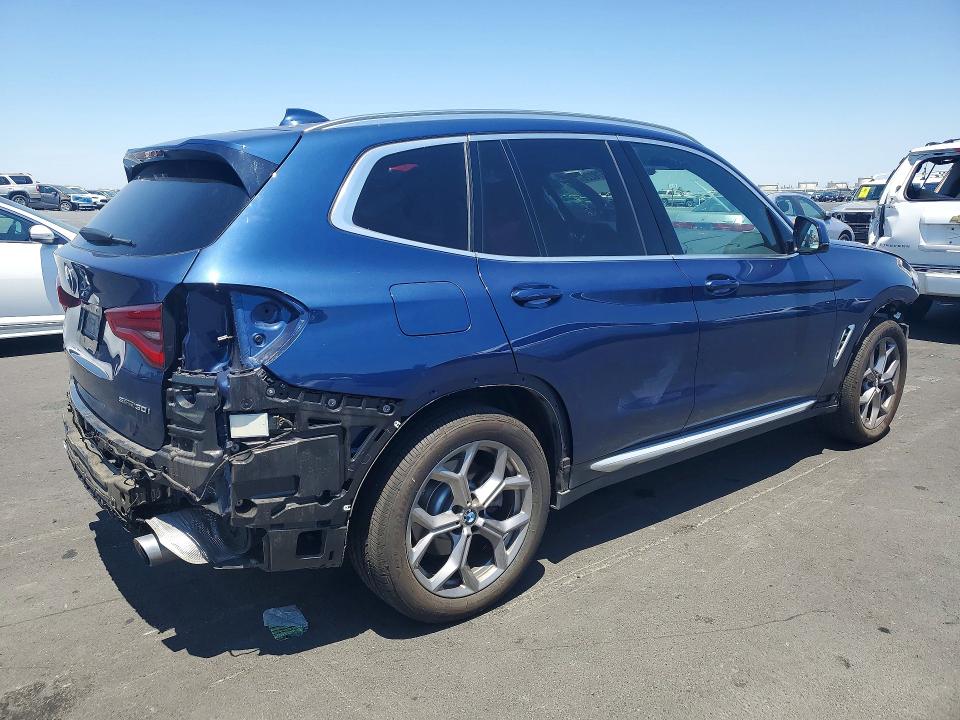 2021 Bmw X3 მანქანა იყიდება აუქციონზე, vin: 5UXTY3C00M9G33460, აუქციონის ნომერი: 57578226
