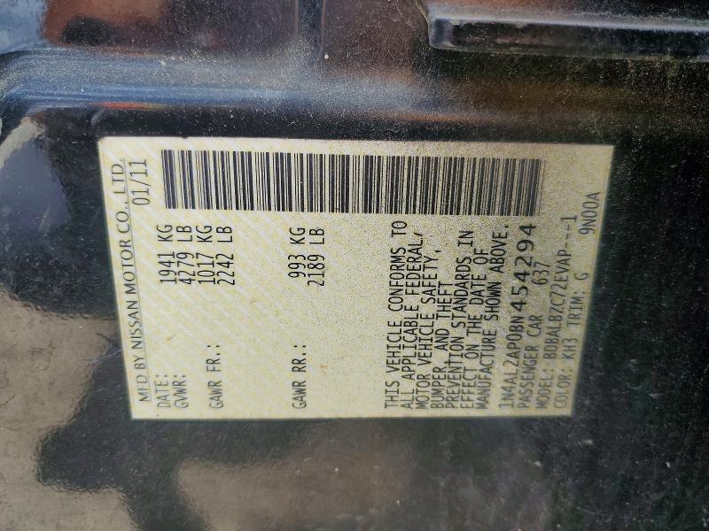 Продажа на аукционе авто 2011 Nissan Altima, vin: 1N4AL2AP0BN454294, номер лота: 56302666