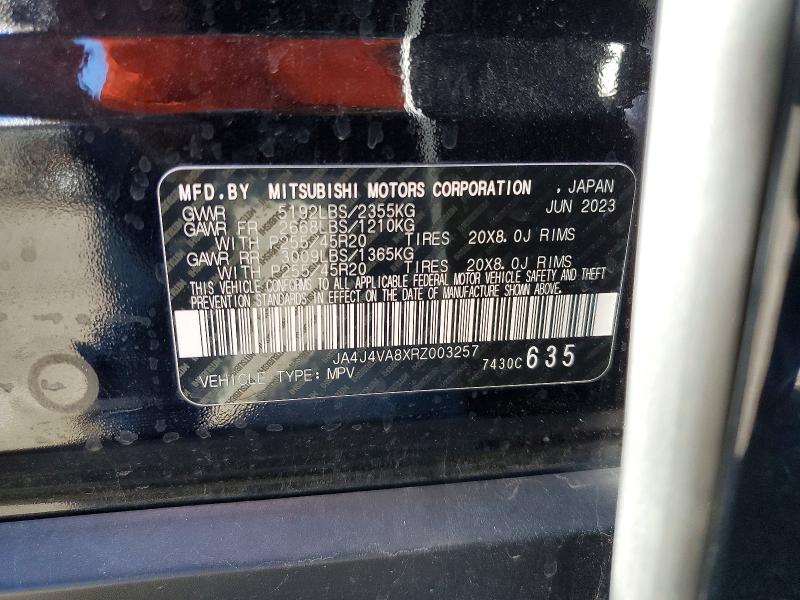 Aukcja sprzedaży 2024 Mitsubishi Outlander, vin: JA4J4VA8XRZ003257, numer aukcji: 56870276