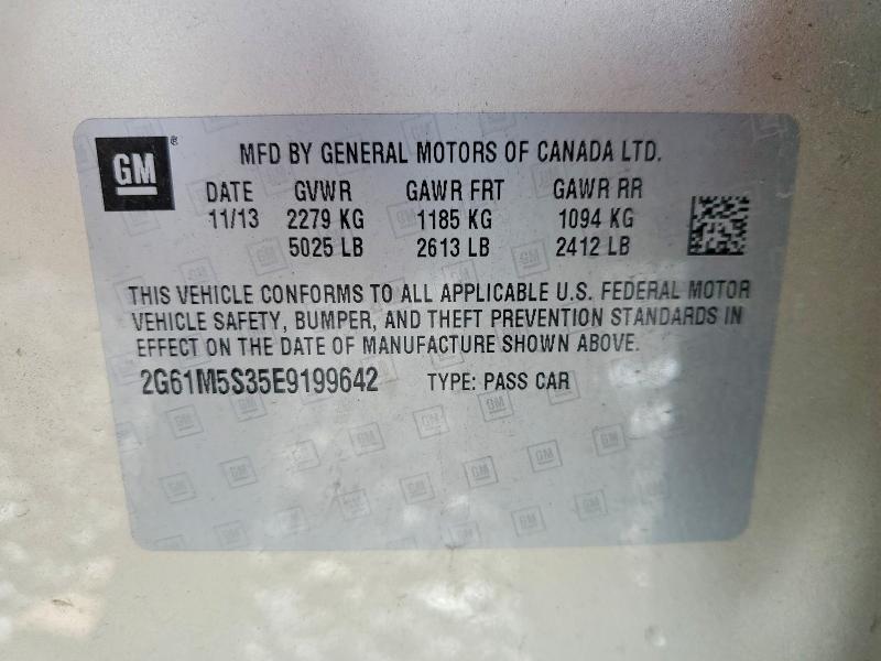 Aukcja sprzedaży 2014 Cadillac Xts, vin: 2G61M5S35E9199642, numer aukcji: 57013736