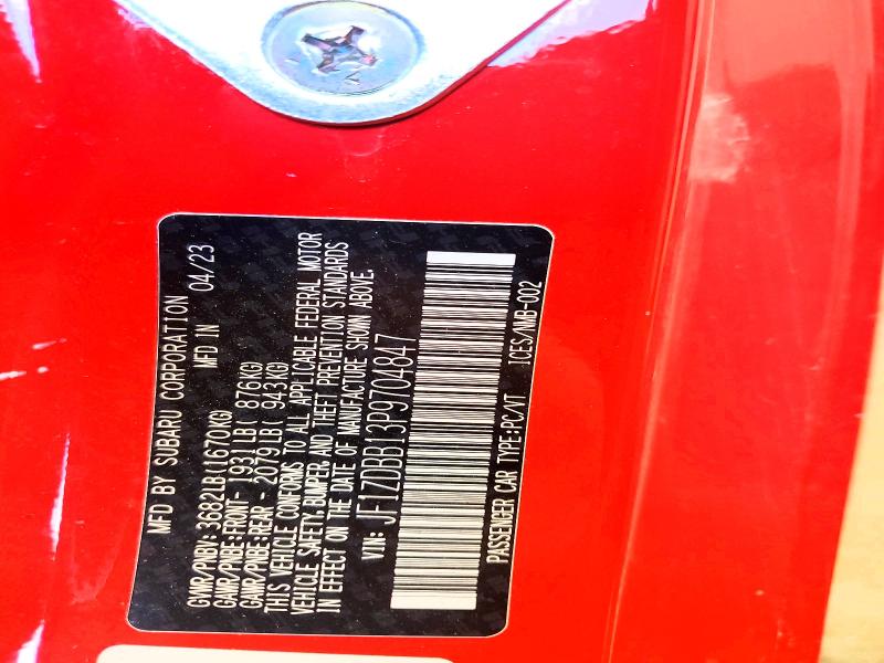 Продажа на аукционе авто 2023 Subaru Brz, vin: JF1ZDBB13P9704847, номер лота: 57037716