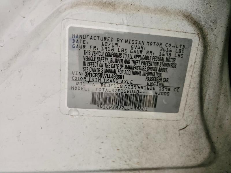 Aukcja sprzedaży 2020 Nissan Kicks, vin: 3N1CP5BV7LL493801, numer aukcji: 57553966