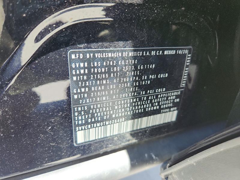 Продаж на аукціоні авто 2026 Volkswagen Tiguan, vin: 3VVCR7RM0TM026408, номер лоту: 55635396