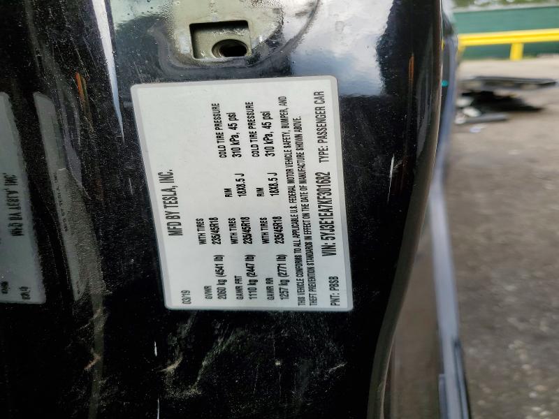 Aukcja sprzedaży 2019 Tesla Model 3, vin: 5YJ3E1EA7KF301682, numer aukcji: 57928196