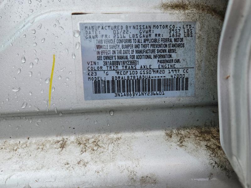 Aukcja sprzedaży 2022 Nissan Sentra, vin: 3N1AB8BV1NY236601, numer aukcji: 58093346