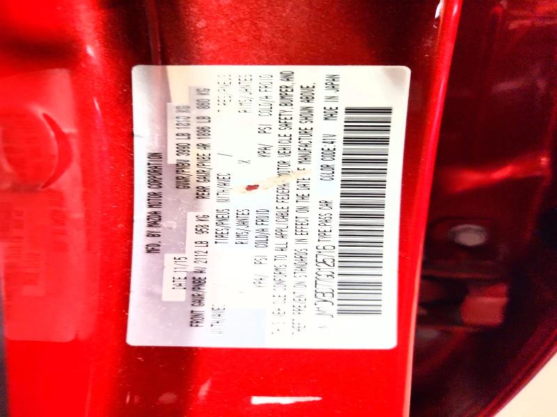 57521426 :رقم المزاد ، JM1DKBD77G0125716 vin ، 2016 Mazda Cx-3 مزاد بيع