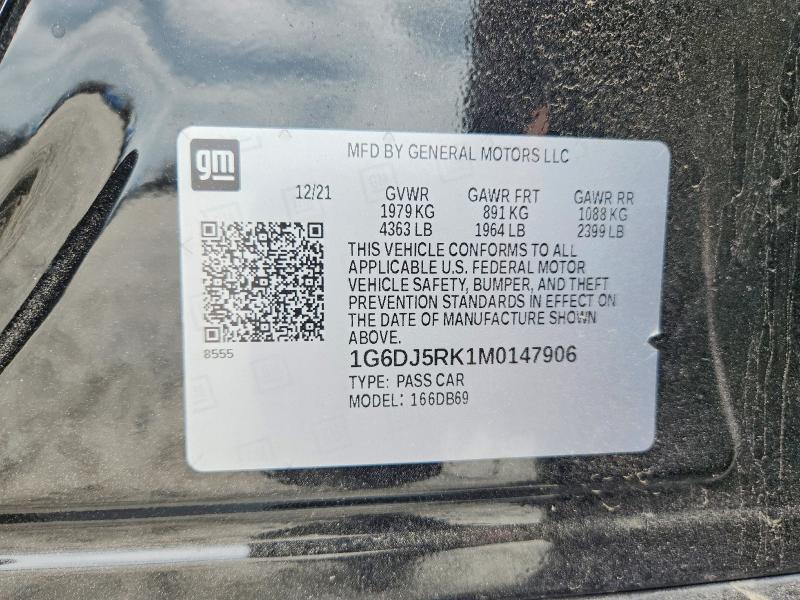 Продажа на аукционе авто 2021 Cadillac Ct4, vin: 1G6DJ5RK1M0147906, номер лота: 57711796