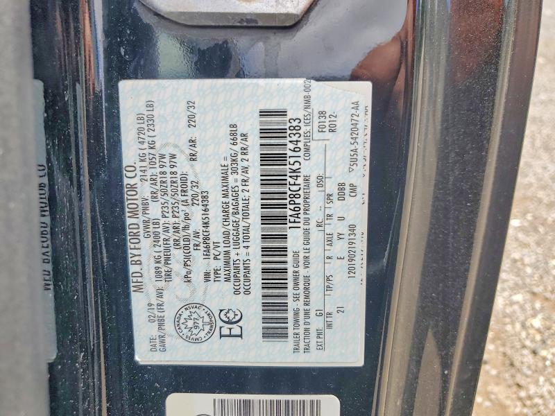 Aukcja sprzedaży 2019 Ford Mustang, vin: 1FA6P8CF4K5164383, numer aukcji: 57232256