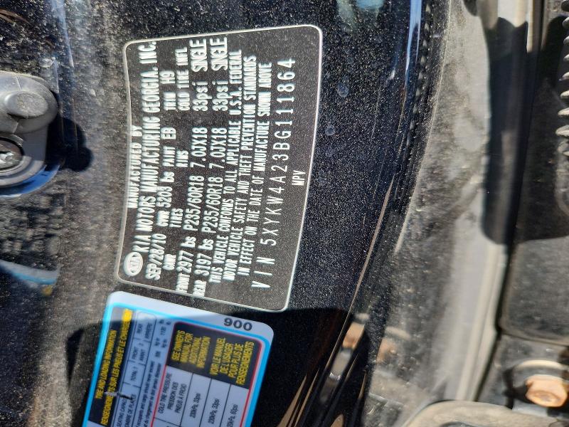 Aukcja sprzedaży 2011 Kia Sorento, vin: 5XYKW4A23BG111864, numer aukcji: 56080066