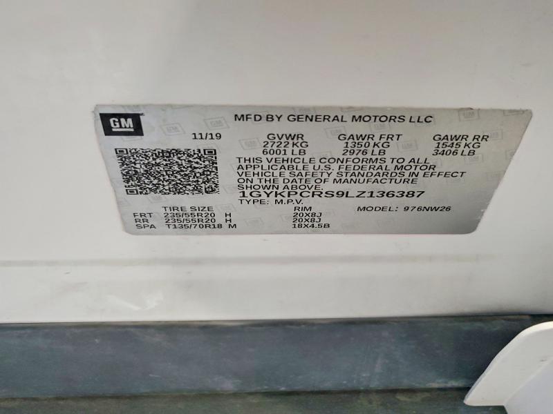 Auction sale of the 2020 Cadillac Xt6, vin: 1GYKPCRS9LZ136387, lot number: 58271026