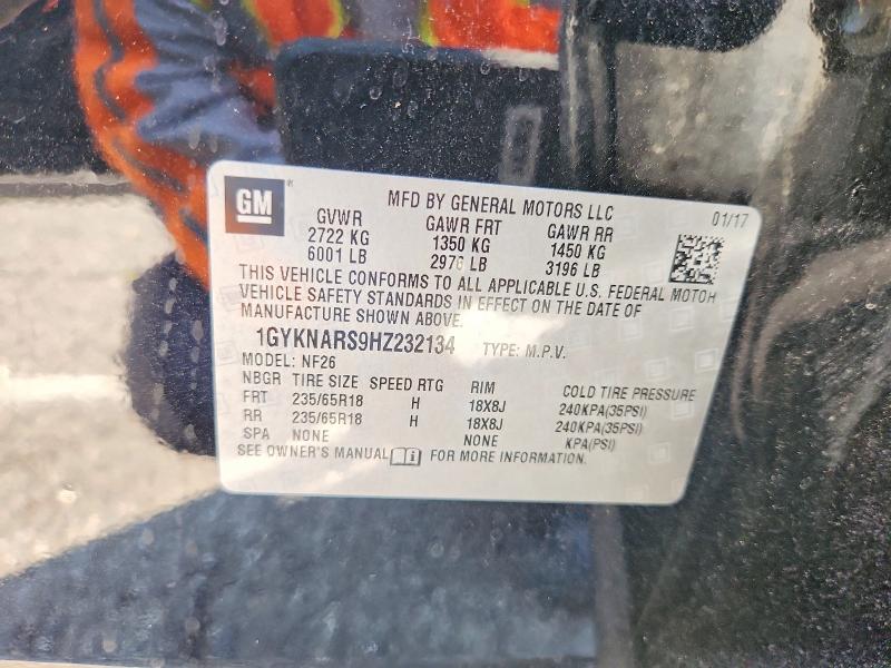 Aukcja sprzedaży 2017 Cadillac Xt5, vin: 1GYKNARS9HZ232134, numer aukcji: 57911066