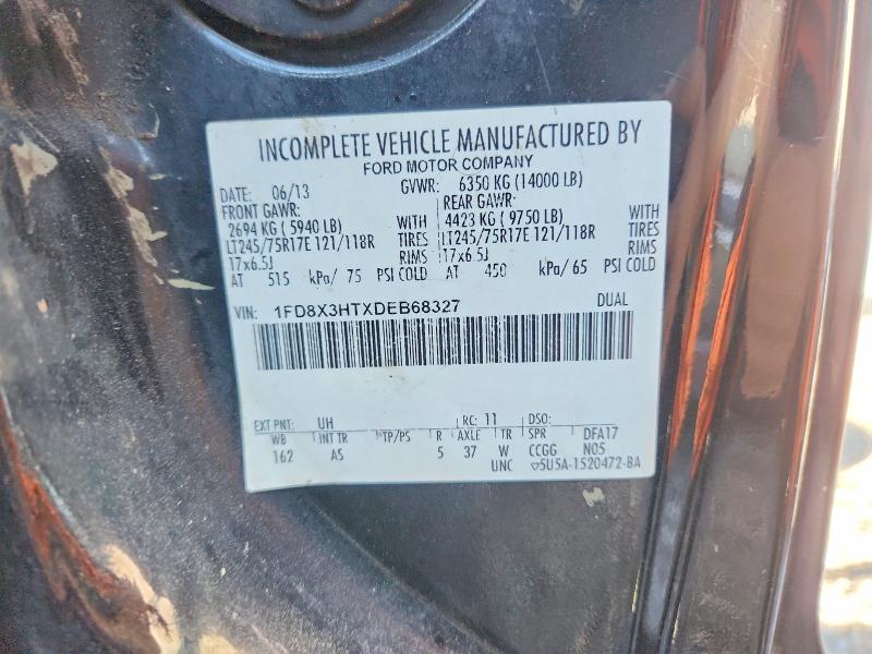 57346766 :رقم المزاد ، 1FD8X3HTXDEB68327 vin ، 2013 Ford F350 مزاد بيع