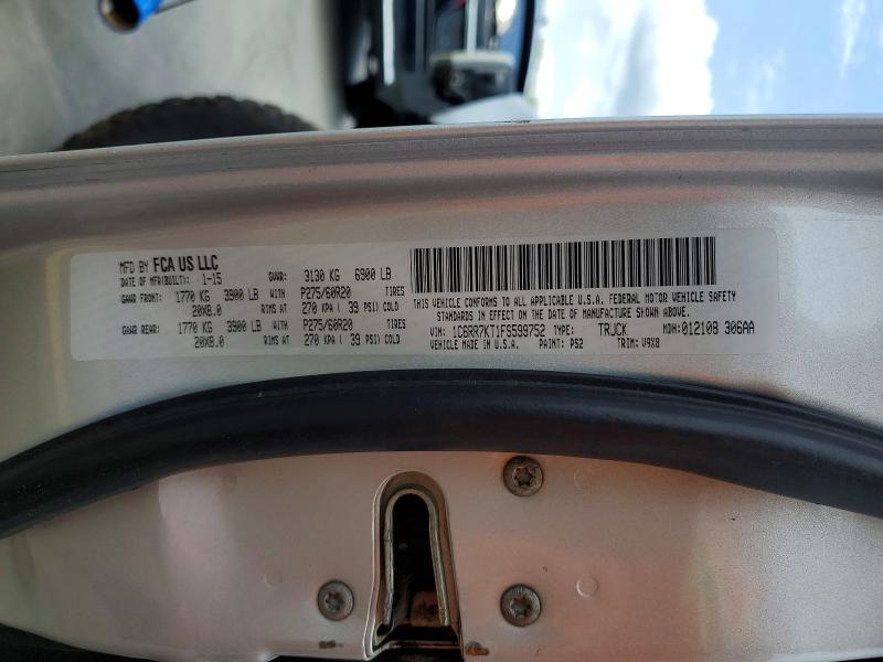 Продаж на аукціоні авто 2015 Ram 1500, vin: 1C6RR7KT1FS599752, номер лоту: 55550526