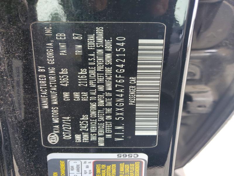 Aukcja sprzedaży 2015 Kia Optima, vin: 5XXGN4A76FG421540, numer aukcji: 58638296