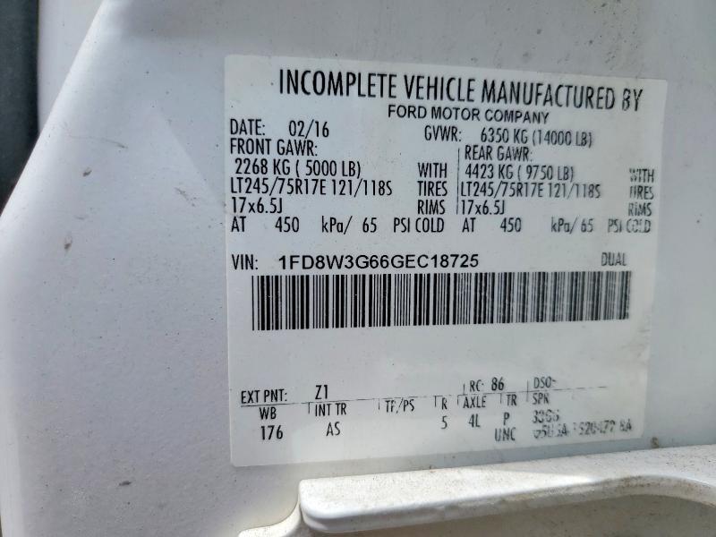 Aukcja sprzedaży 2016 Ford F350, vin: 1FD8W3G66GEC18725, numer aukcji: 55321806