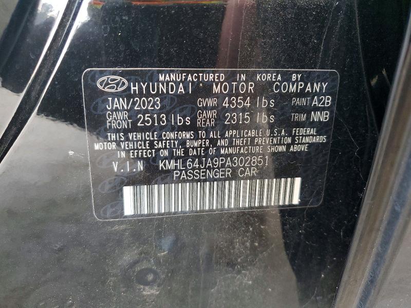 57179066 :رقم المزاد ، KMHL64JA9PA302851 vin ، 2023 Hyundai Sonata مزاد بيع